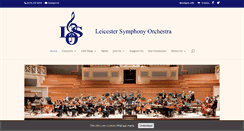 Desktop Screenshot of leicestersymphonyorchestra.co.uk