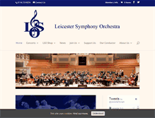 Tablet Screenshot of leicestersymphonyorchestra.co.uk